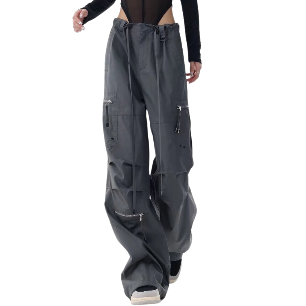 Women's Drawstring Versatile Cargo Pants