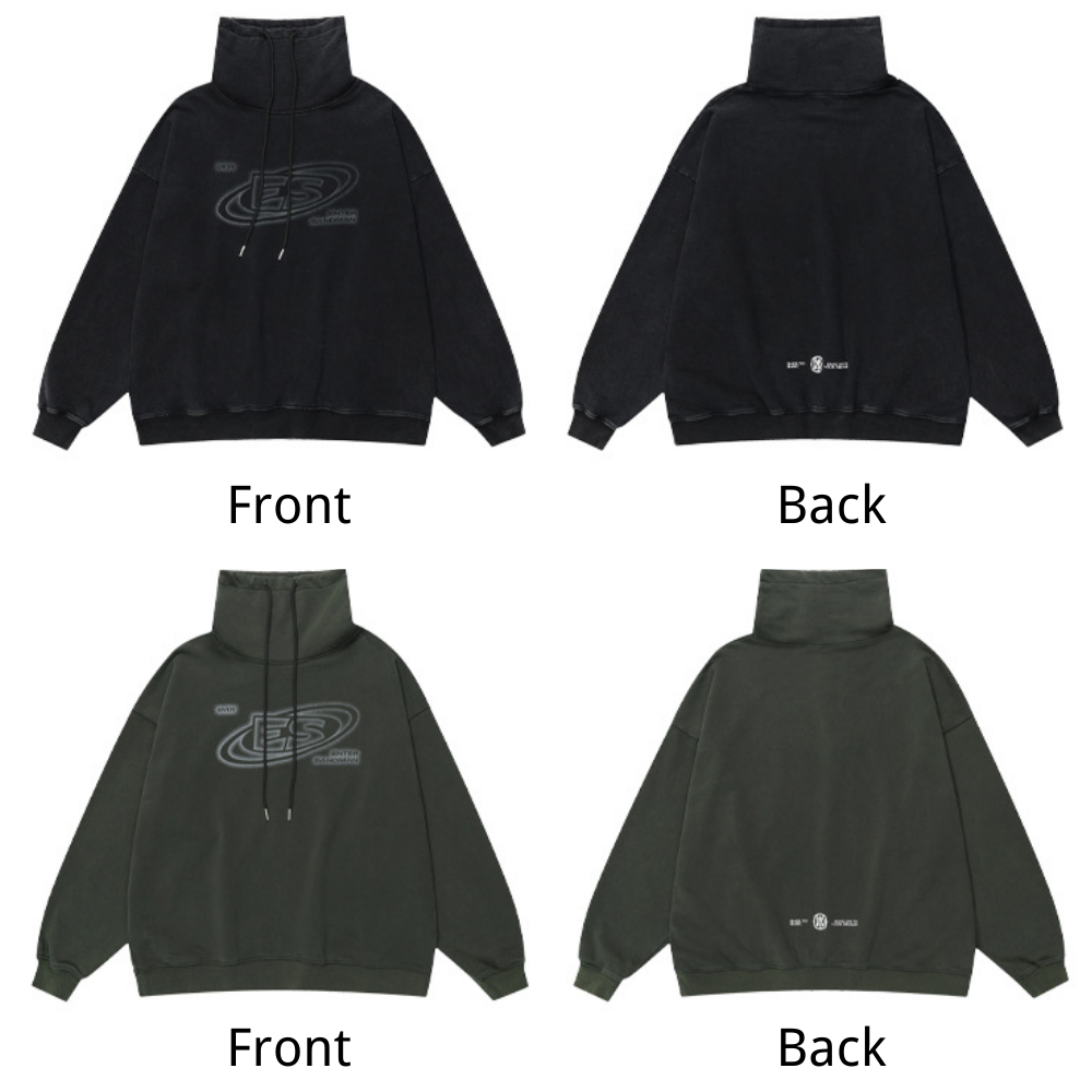 High Street Washed Letter Sweatshirt