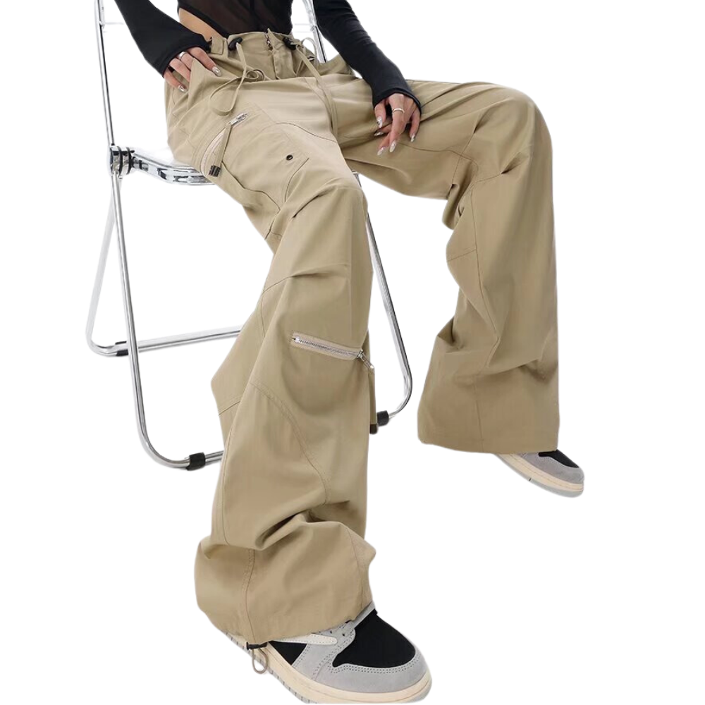 Women's Drawstring Versatile Cargo Pants