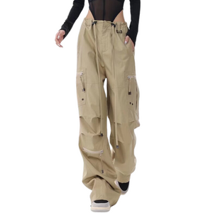 Women's Drawstring Versatile Cargo Pants