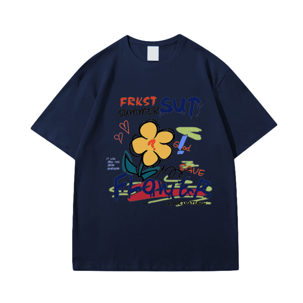Chic Doodle Flowers T-Shirt