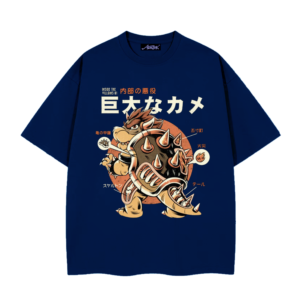 巨大な力クッパズとPrint T-shirt