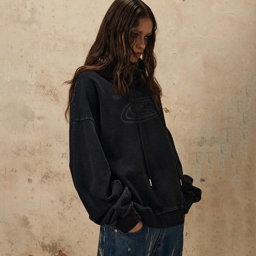 High Street Washed Letter Sweatshirt