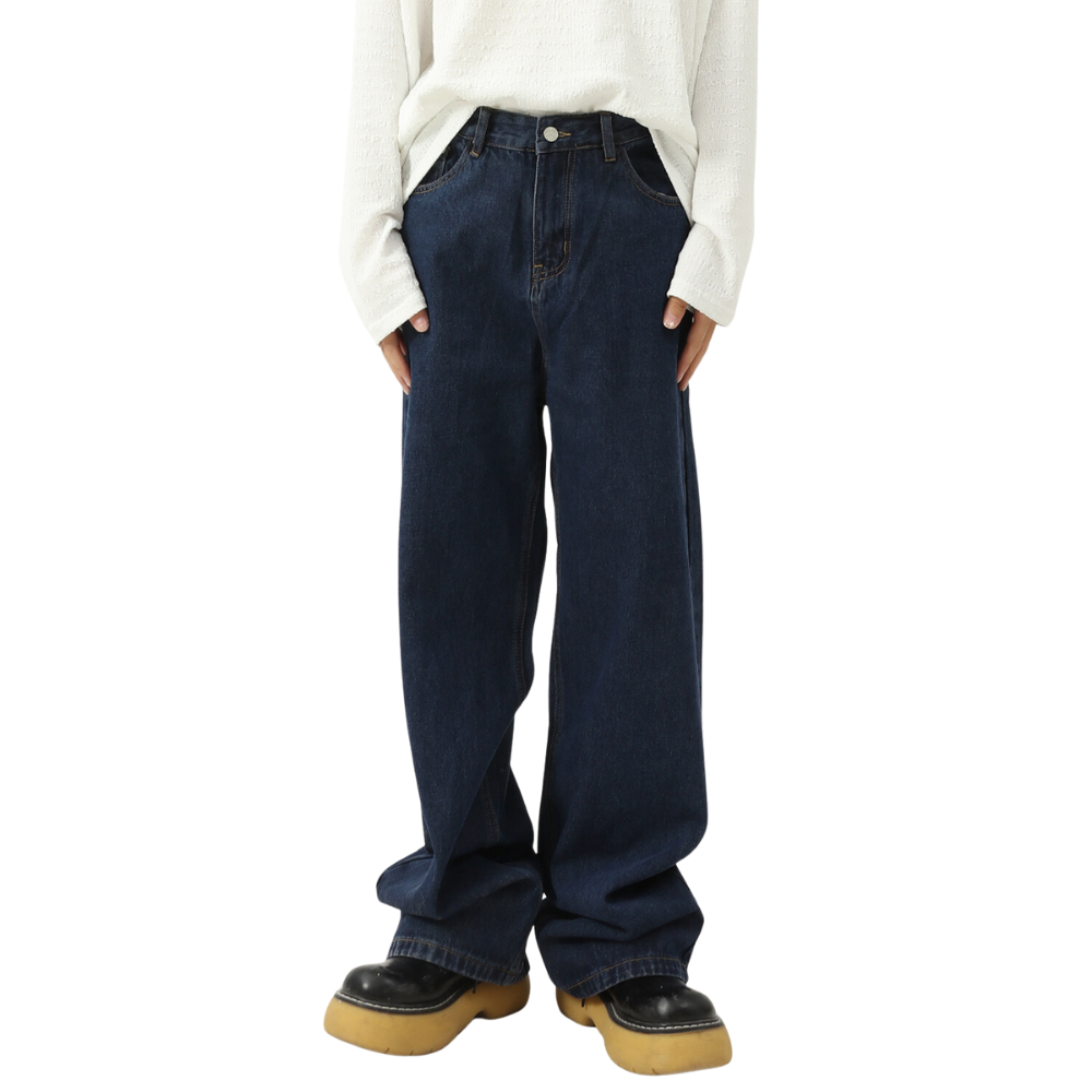 Classic Solid Color Slim Jeans