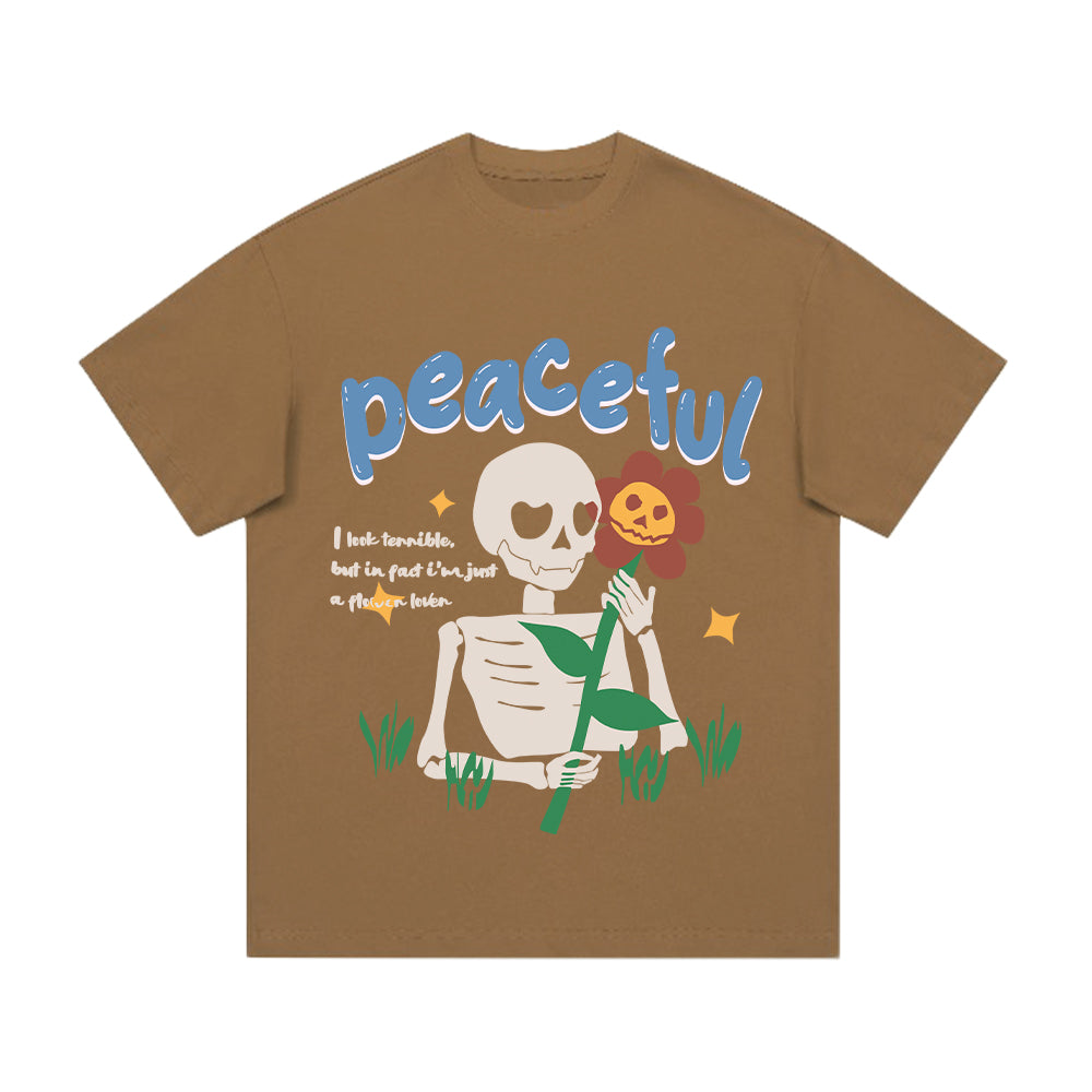 Crush Skull | American Bold Skeleton Graphic T-shirt