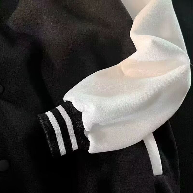 ⚡Gentle Daddy |Basic Embroidery Heart Baseball Jacket