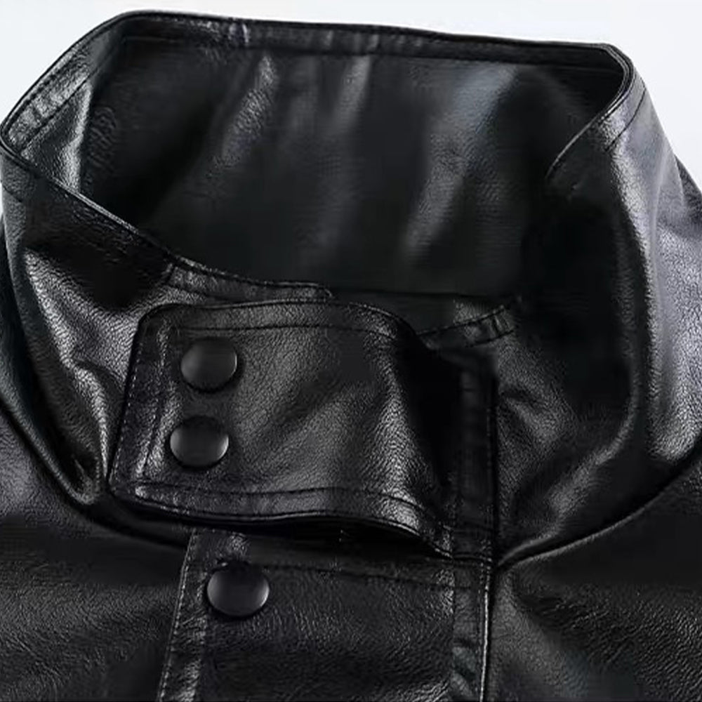 CE | Street Black Lapel Biker Jacket