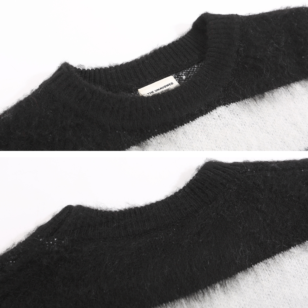 Vintage Striped Mink Sweater