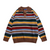 Vintage Colorful Striped Polo Sweater