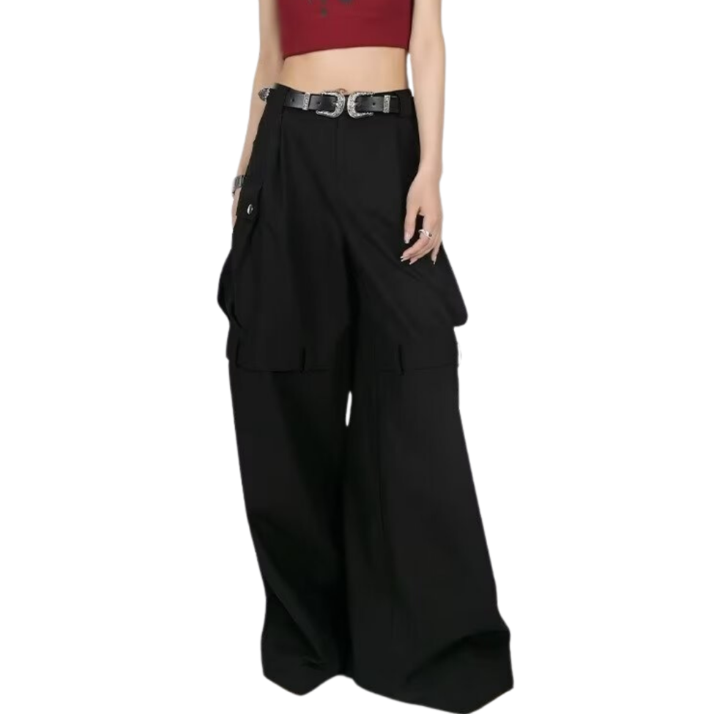 Women's American High Waist Cargo Pants