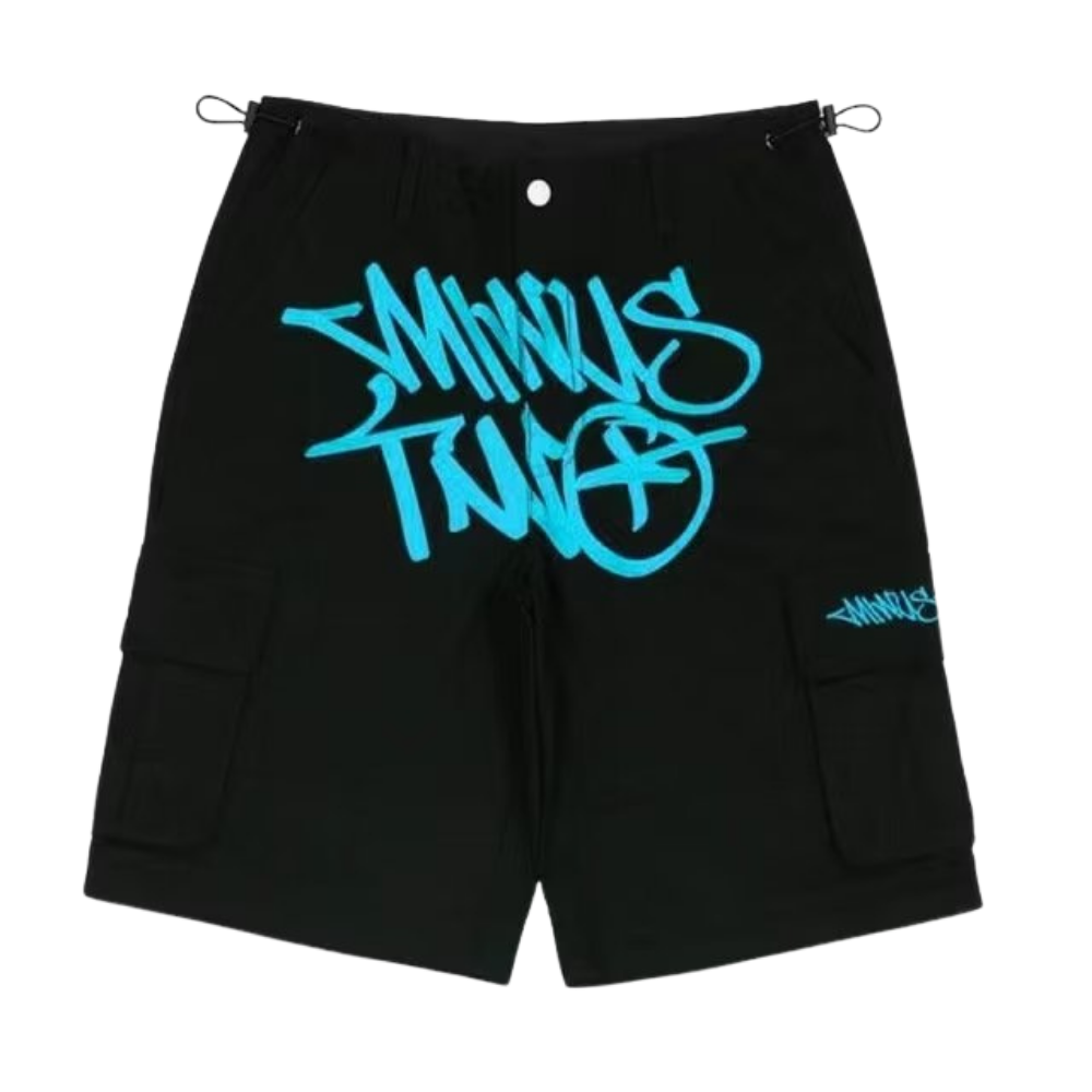 Hip Hop Paint Splash Workwear Shorts