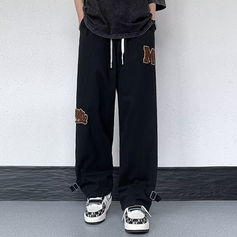 Retro Hiphop Loose Wide Leg Straight Sweatpants
