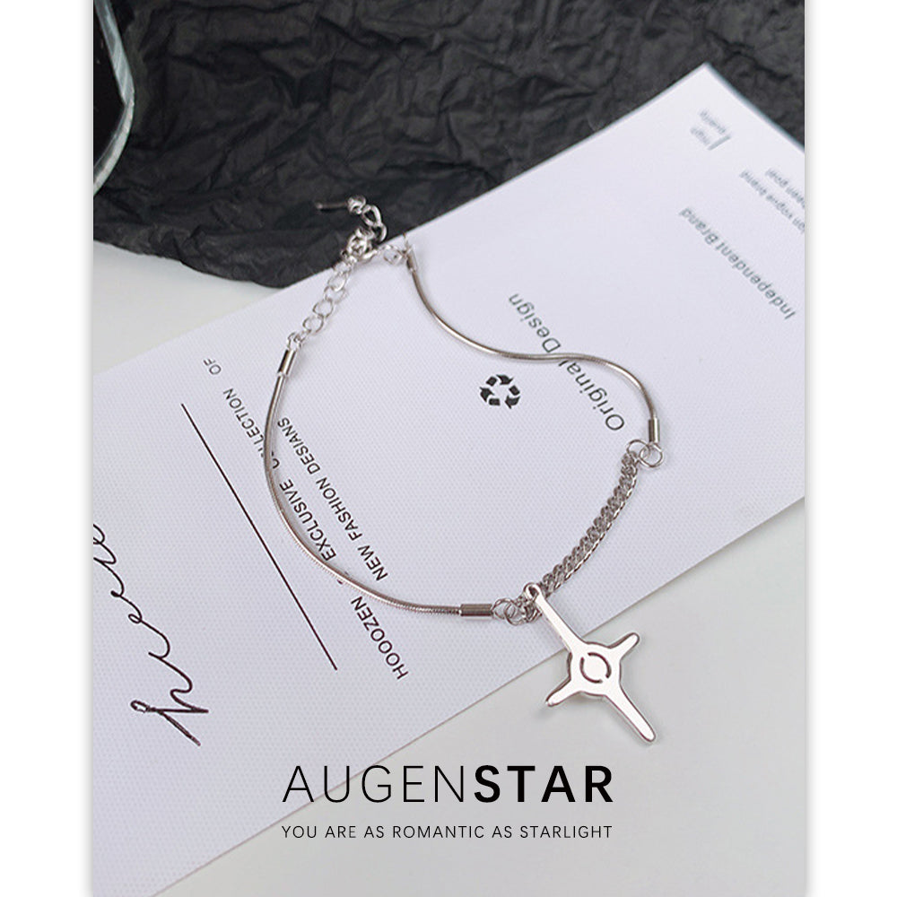 ASR | Four Pointed Star Cross Pendant Bracelet