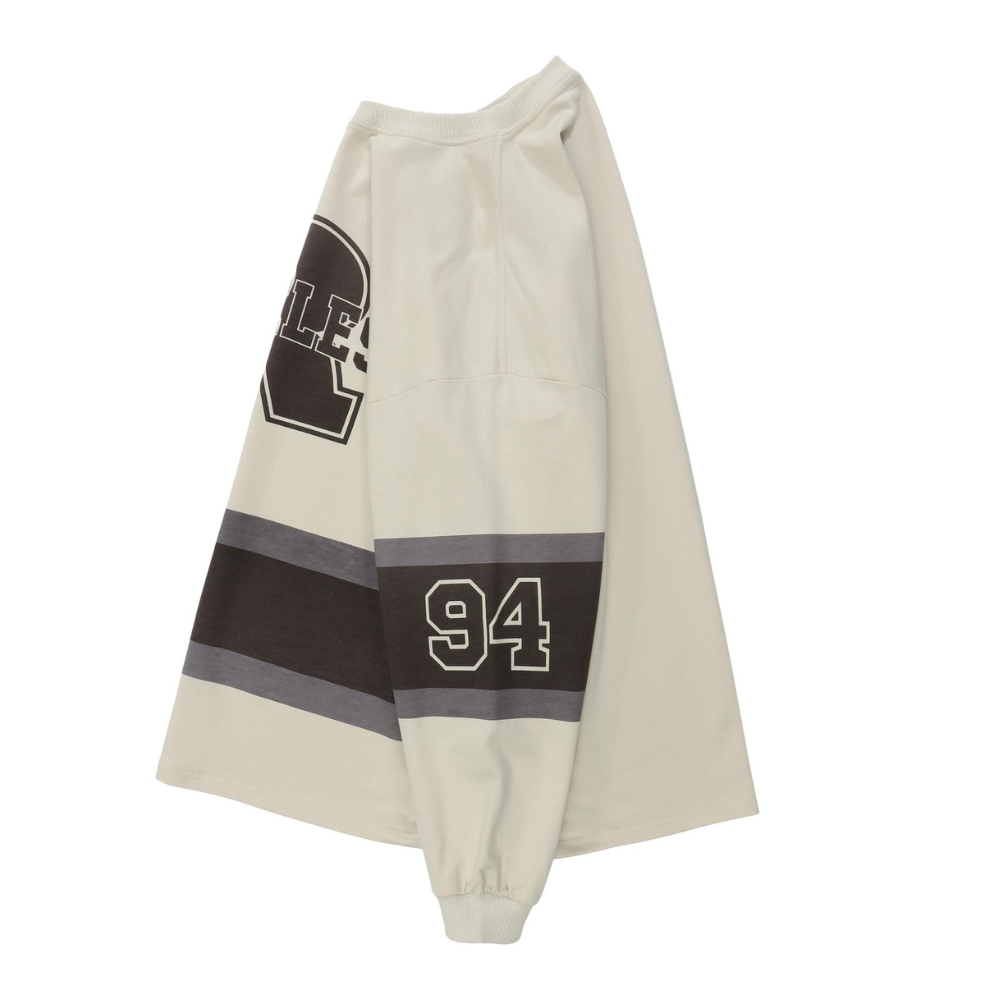Japanese Street Letter R Splicing Sweatshirt