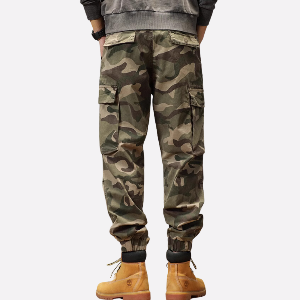 Retro Camouflage Cargo Pants