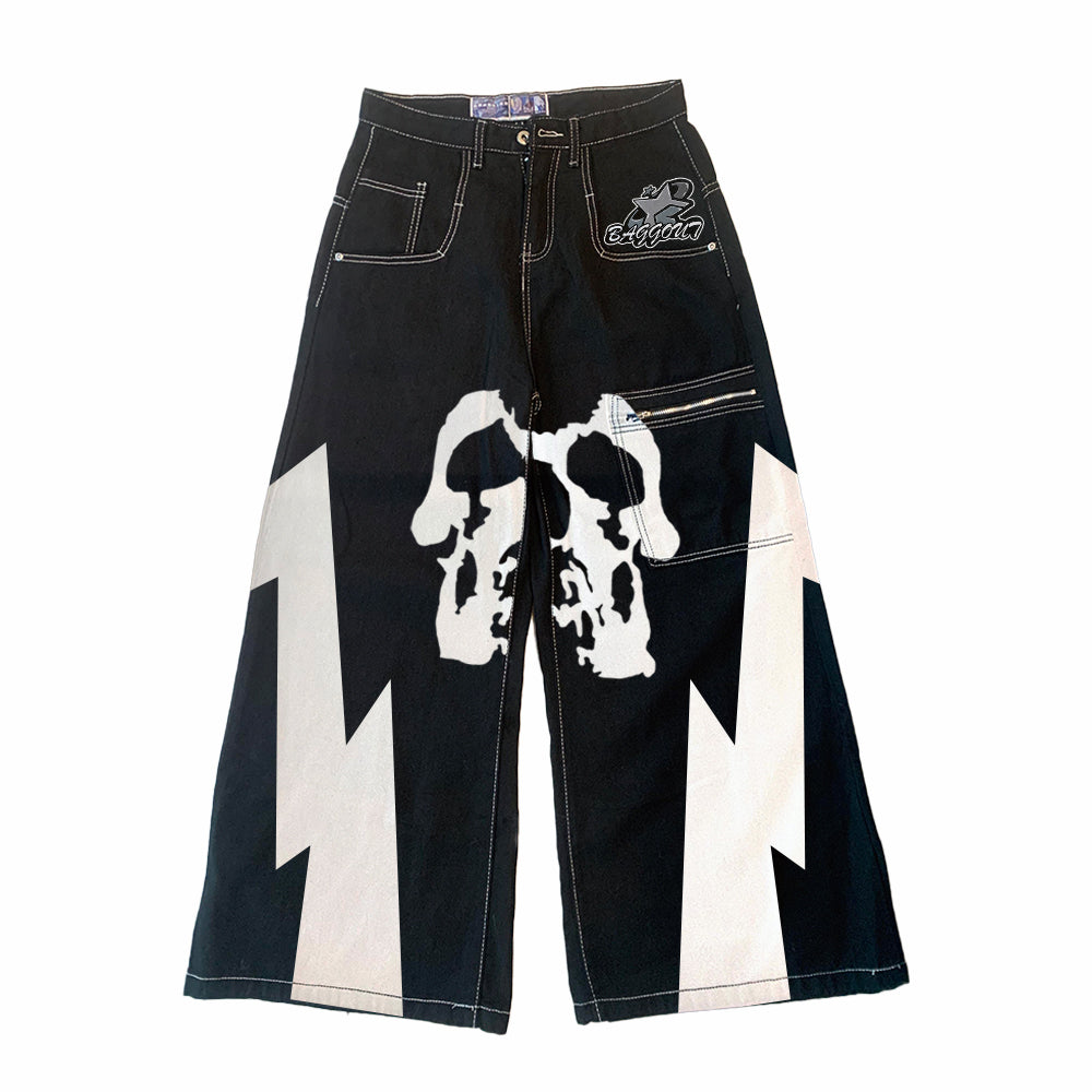 Baggout Skull wide-leg pants
