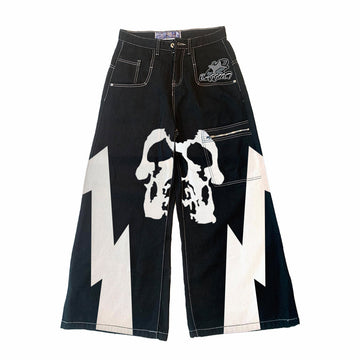 Baggout Skull wide-leg pants