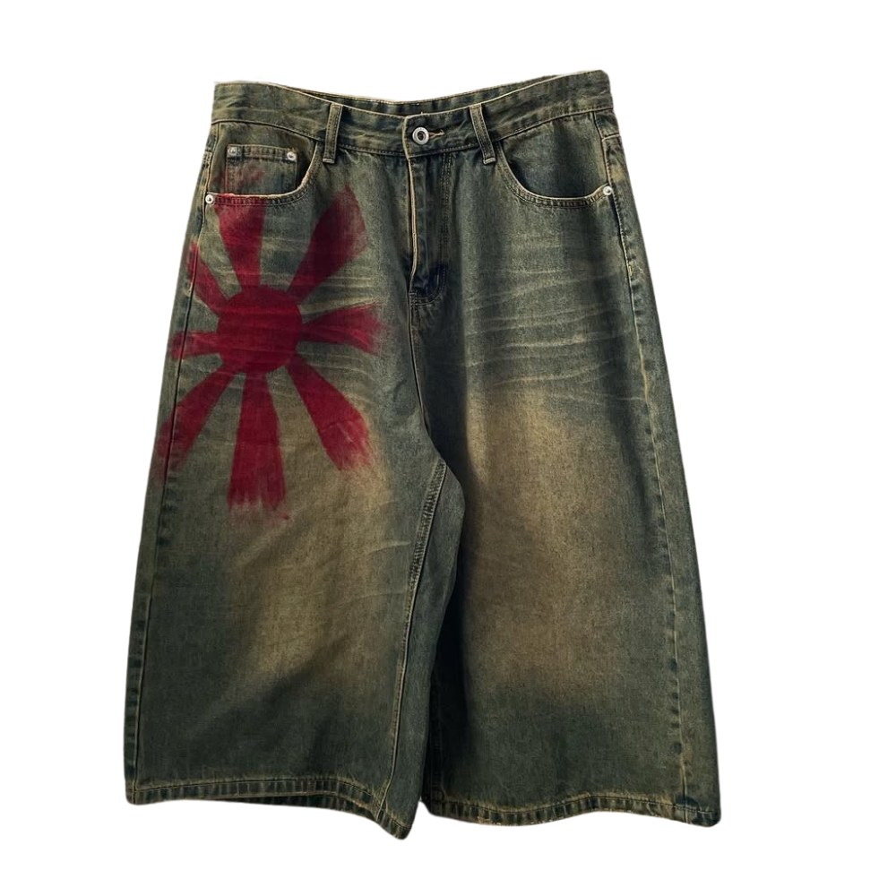 ART IN WAR Solar Stain Shorts