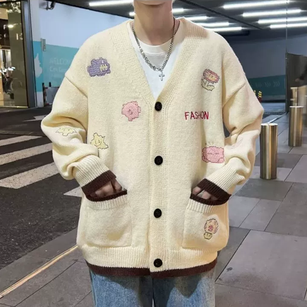 Japanese Retro Embroidery Sweater