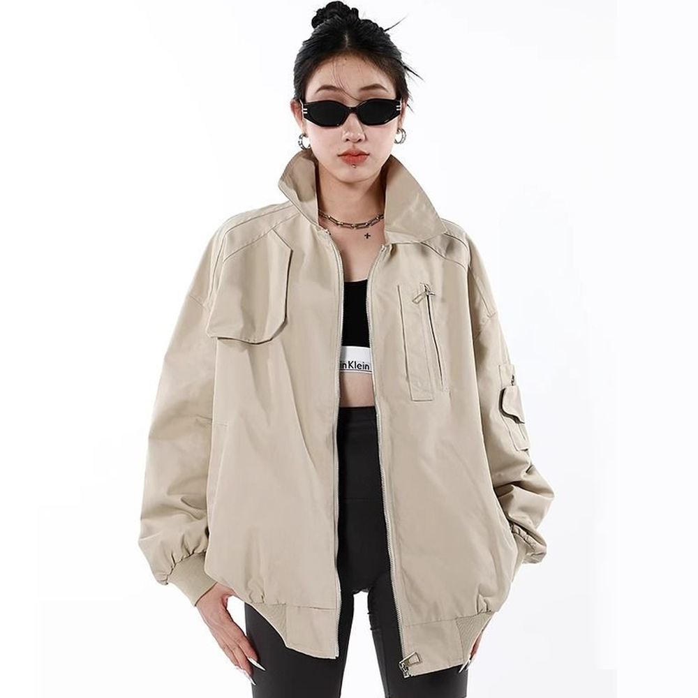 Literary Solid Color Lapel Jacket