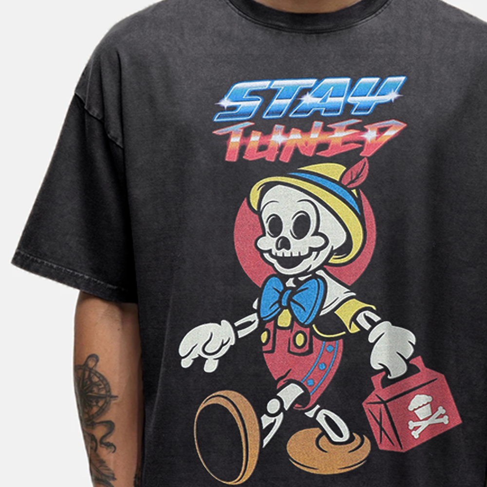 Skeleton Child Washed T-Shirt