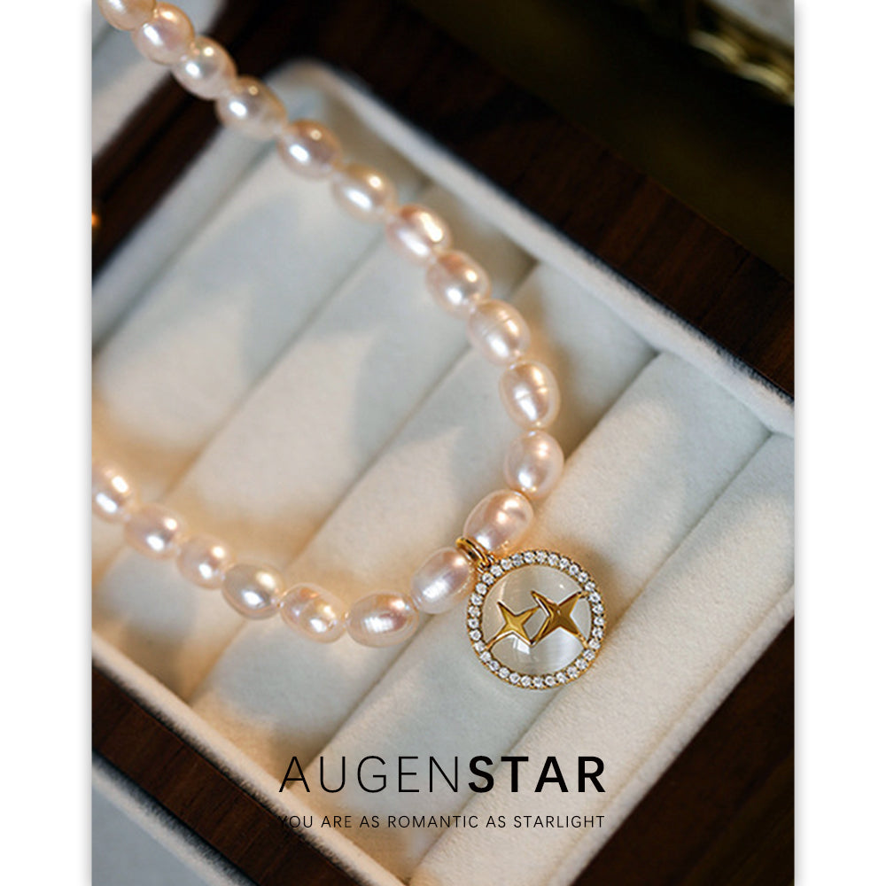 ASR | Elegant Pearl Star Necklace