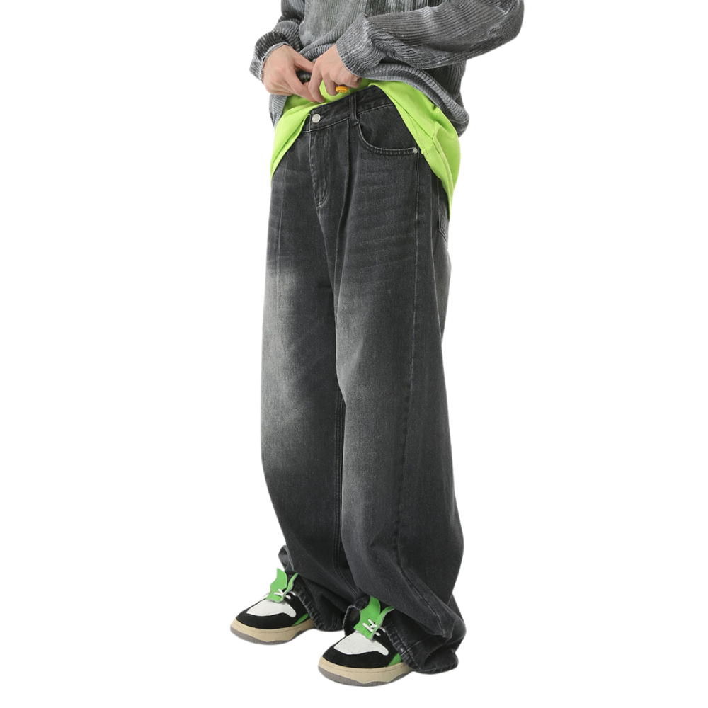 Vintage Loose Floor-Length Jeans