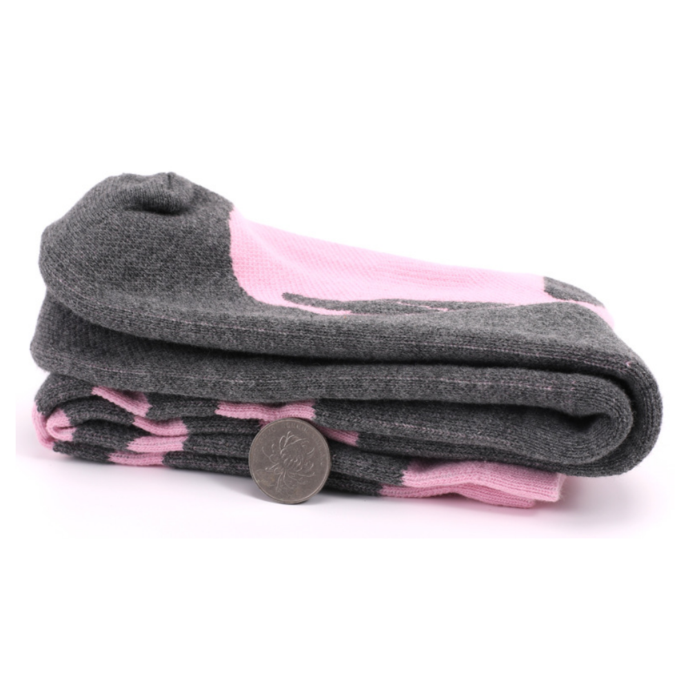 Contrasting Color Outdoor Ski Sock