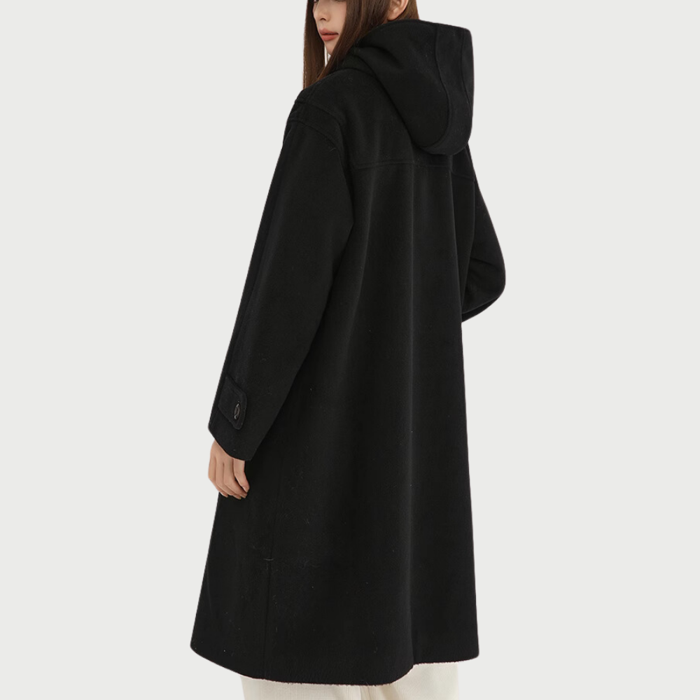 Women's Horn Button Wool Coat