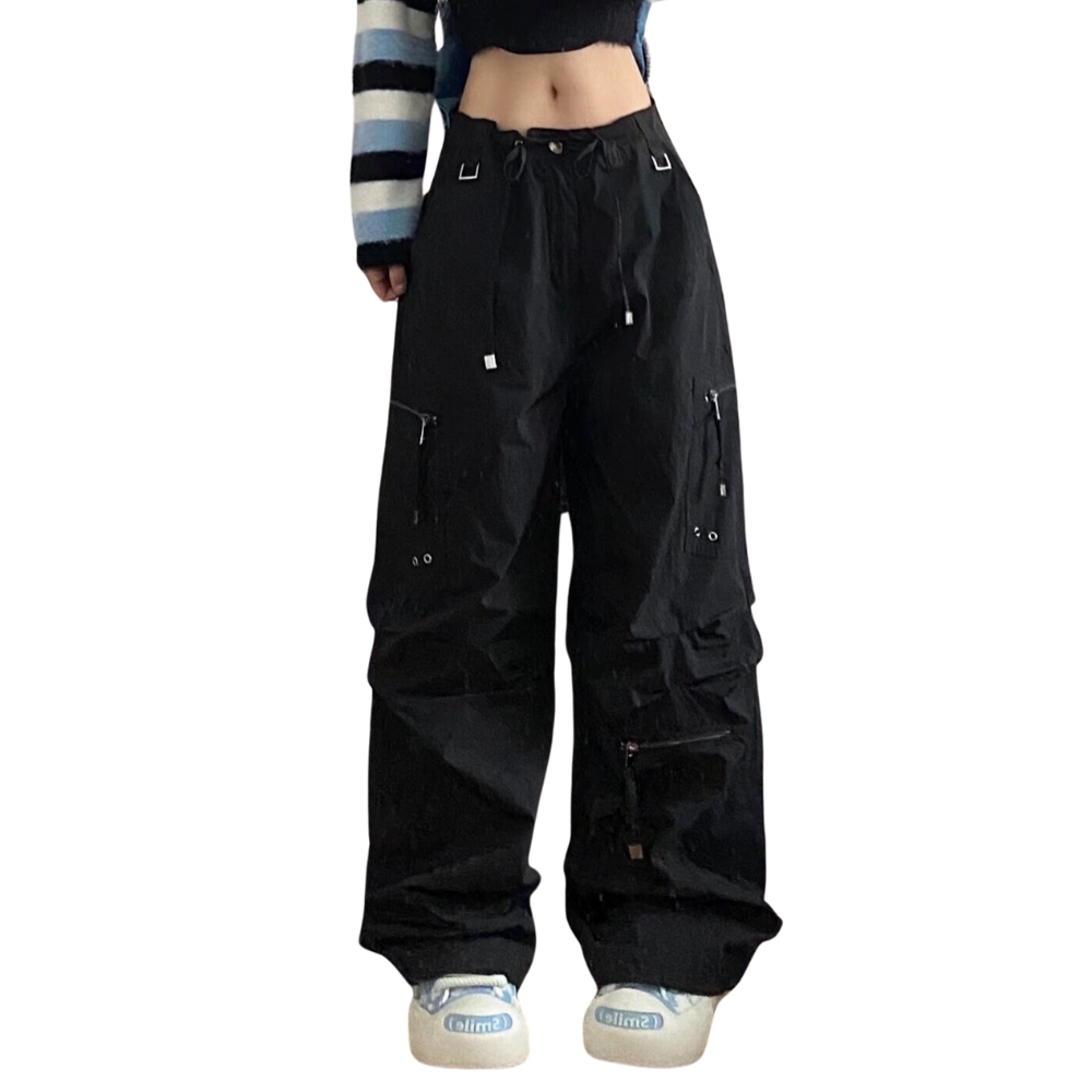 Women's Drawstring Versatile Cargo Pants