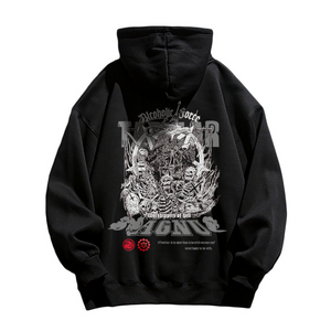 Hip Hop Skull Graphic Hoodie