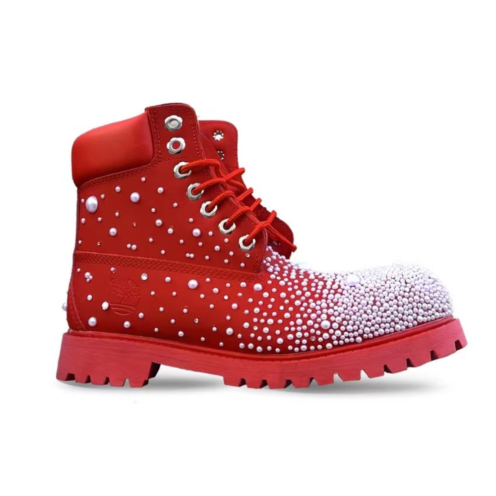 LoopStone Luxury Scarlet Night Crystal Boots - KOC Project