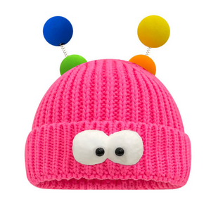 Cartoon Big Eyed Monster Knitted Hat