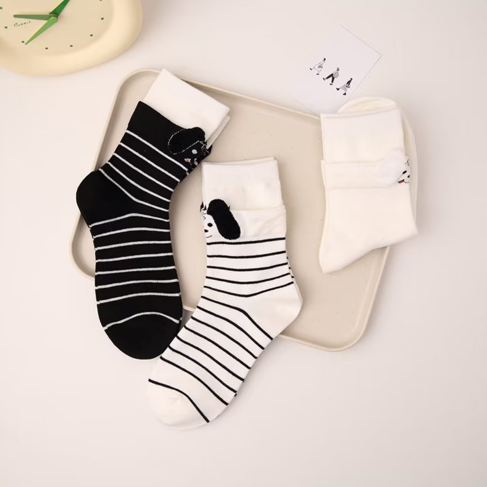 Cute Puppy Holding Hands Socks