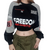 Women's Hot Girl Racing Cropped Sweatshirt