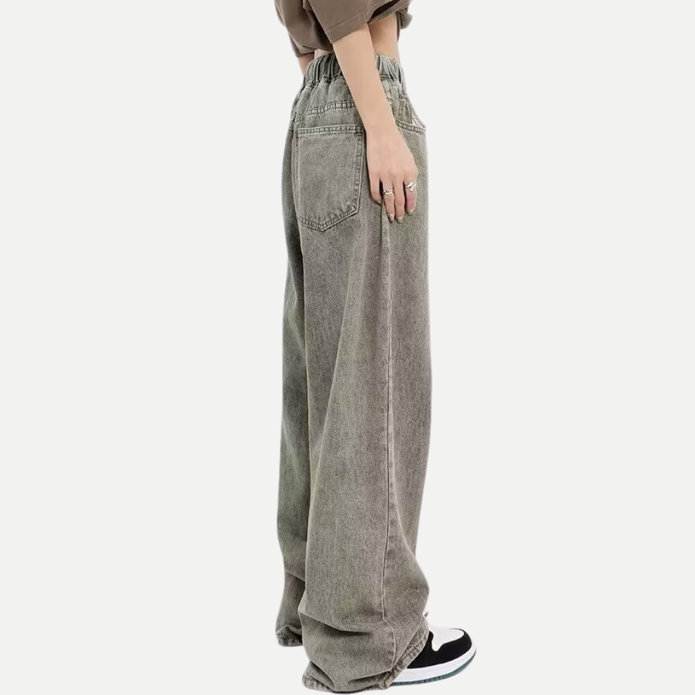 Women's Loose Drawstring Jeans