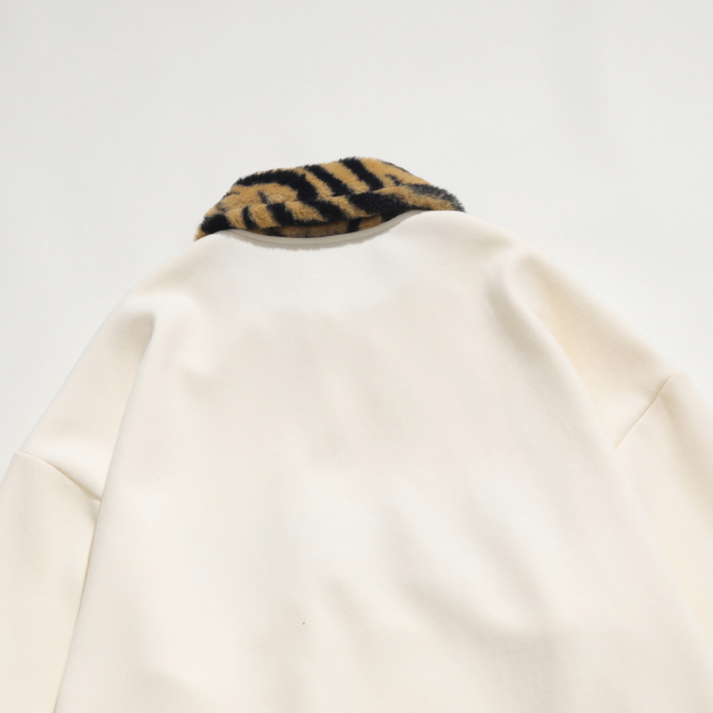 Japanes Leopard Lapel Sweatshirt