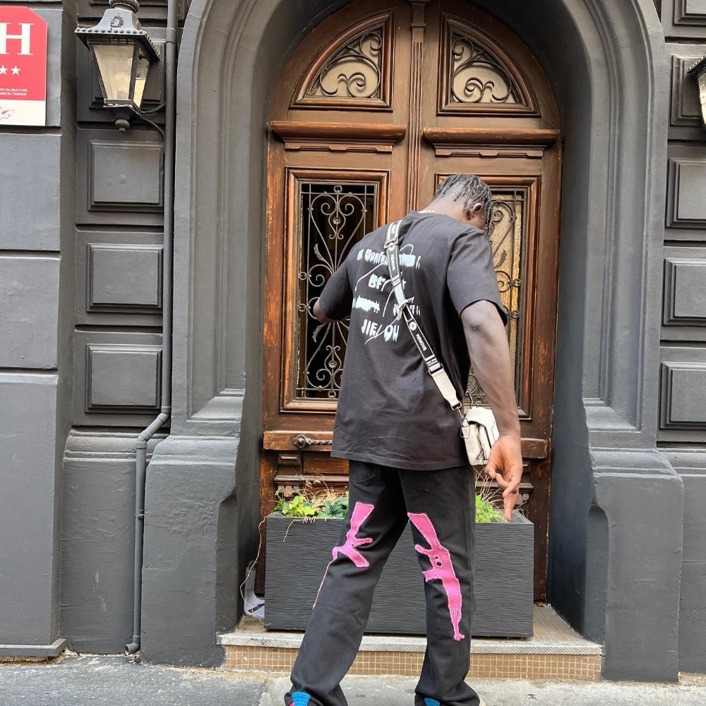Bold Abstract Graphic Oversize T-Shirt