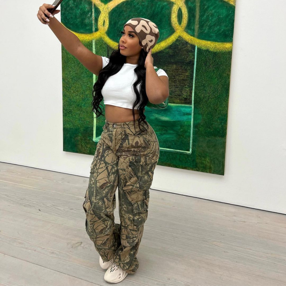 Women's Casual Camo Cargo Pants