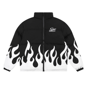 Hip Hop Flame Patch Coat