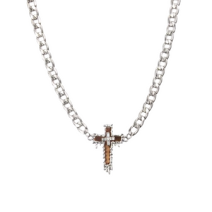 Retro Cross Titanium Steel Necklace