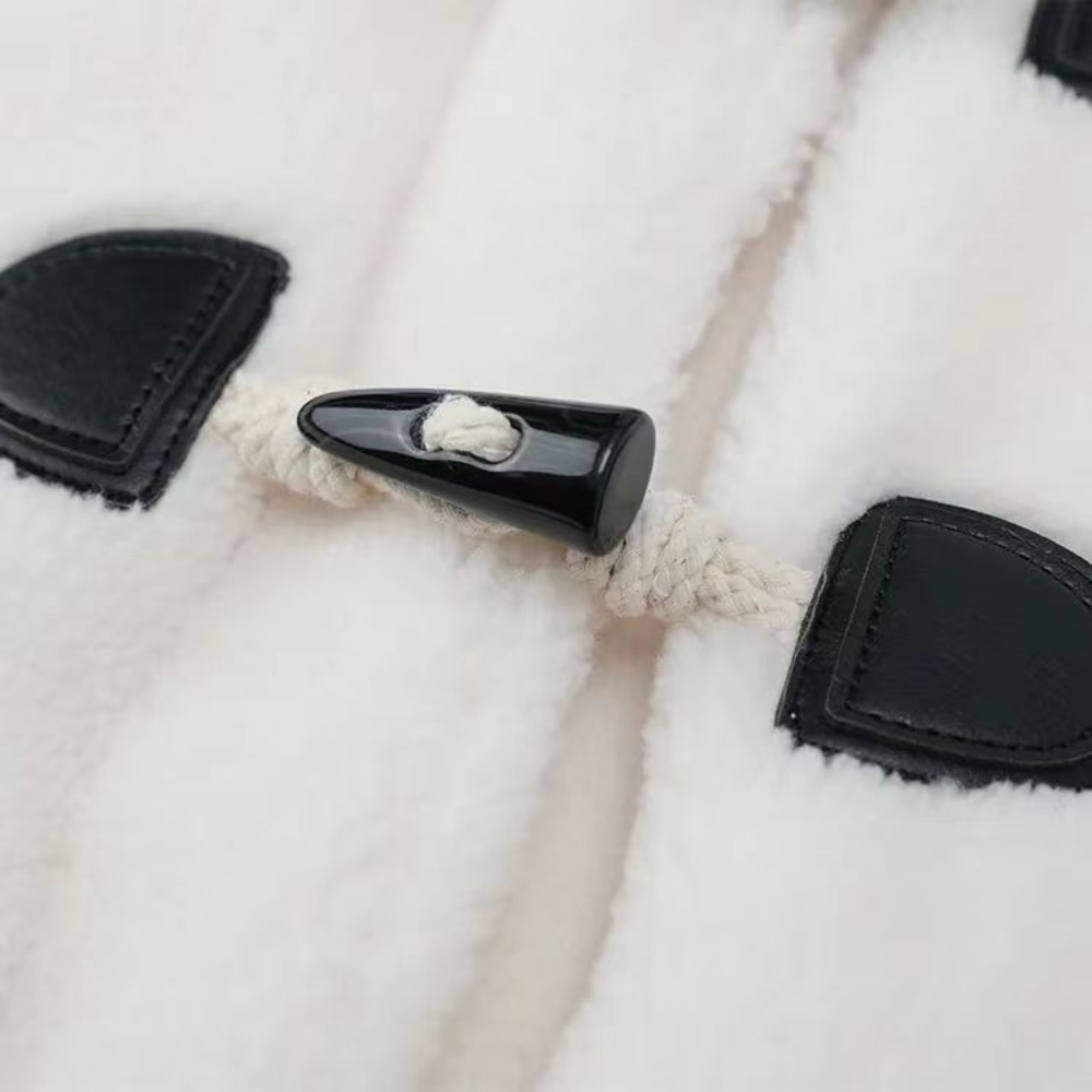 Women's Horn Button Wool Coat