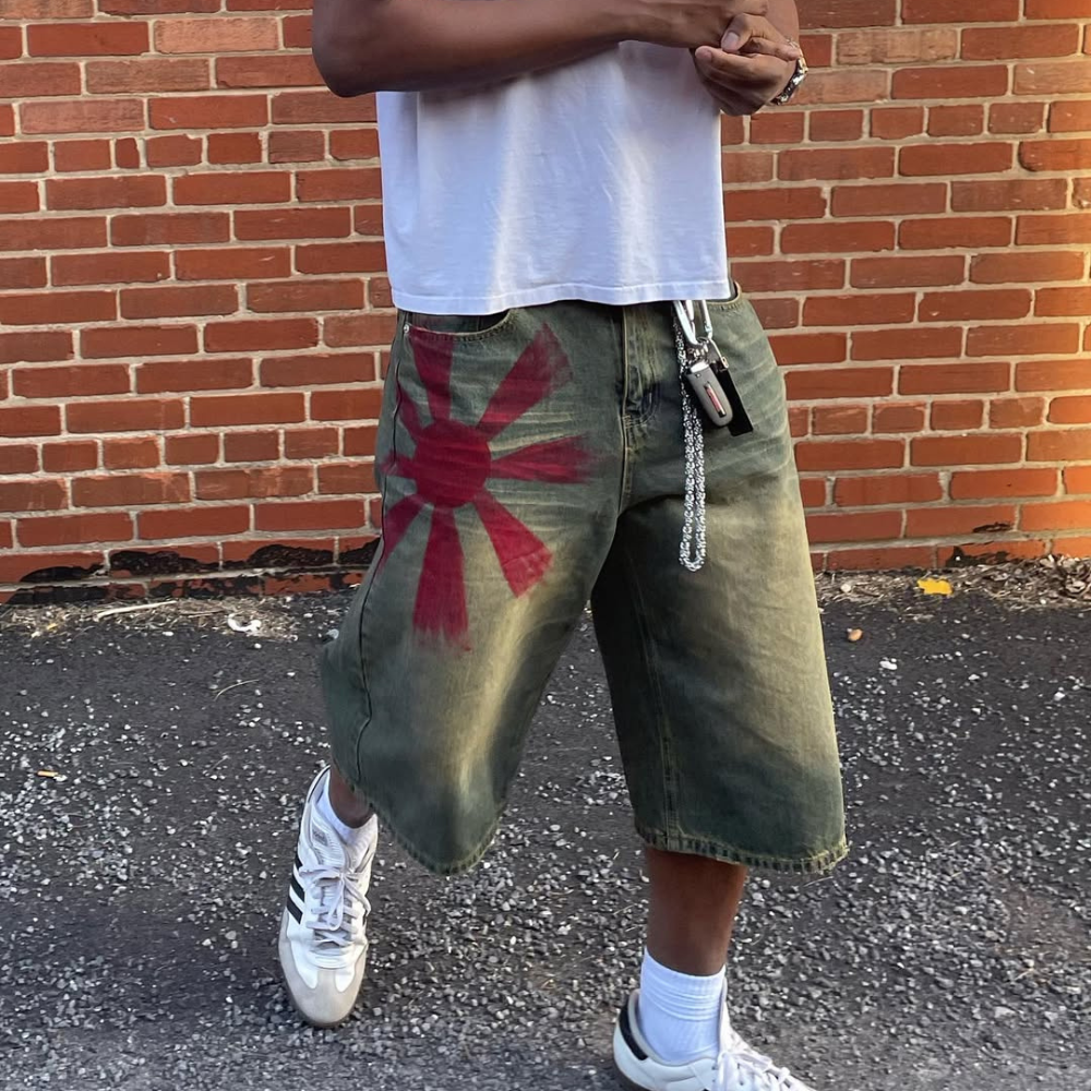 ART IN WAR Solar Stain Shorts