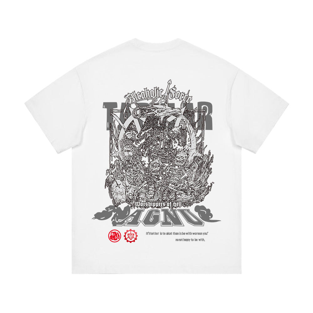 Crush Skull | Urban Hip Hop Skull Graphic T-shirt