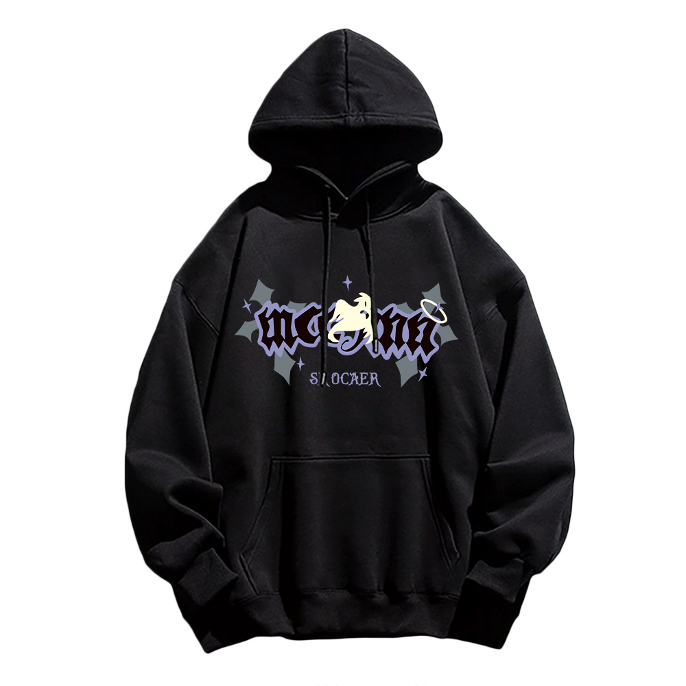 American Dark Cross Ghost Print Hoodie