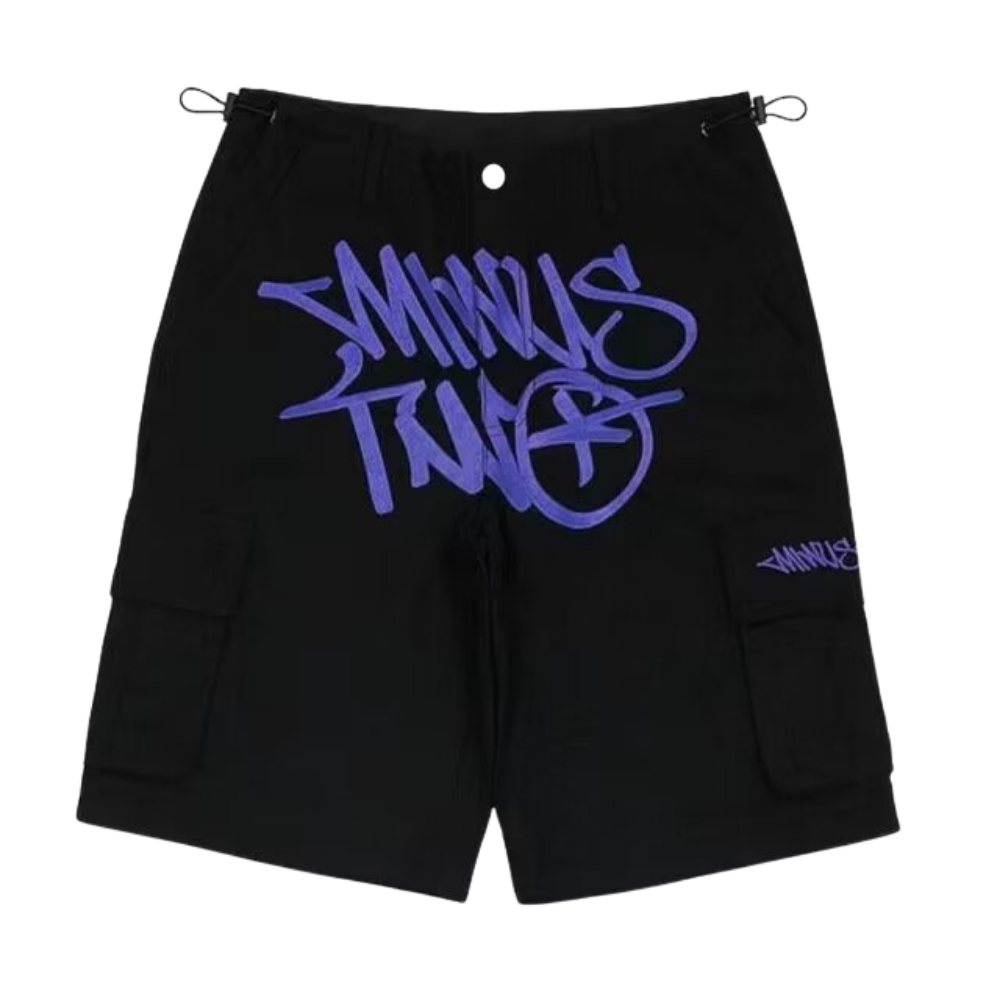 Hip Hop Paint Splash Workwear Shorts
