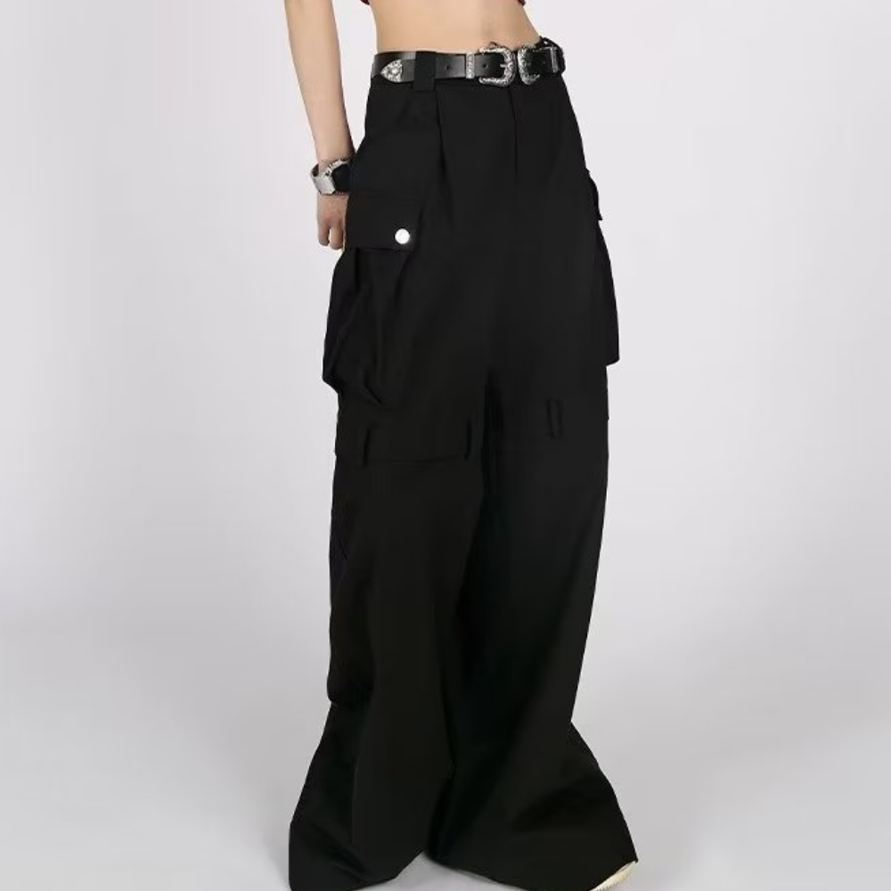 Women's American High Waist Cargo Pants