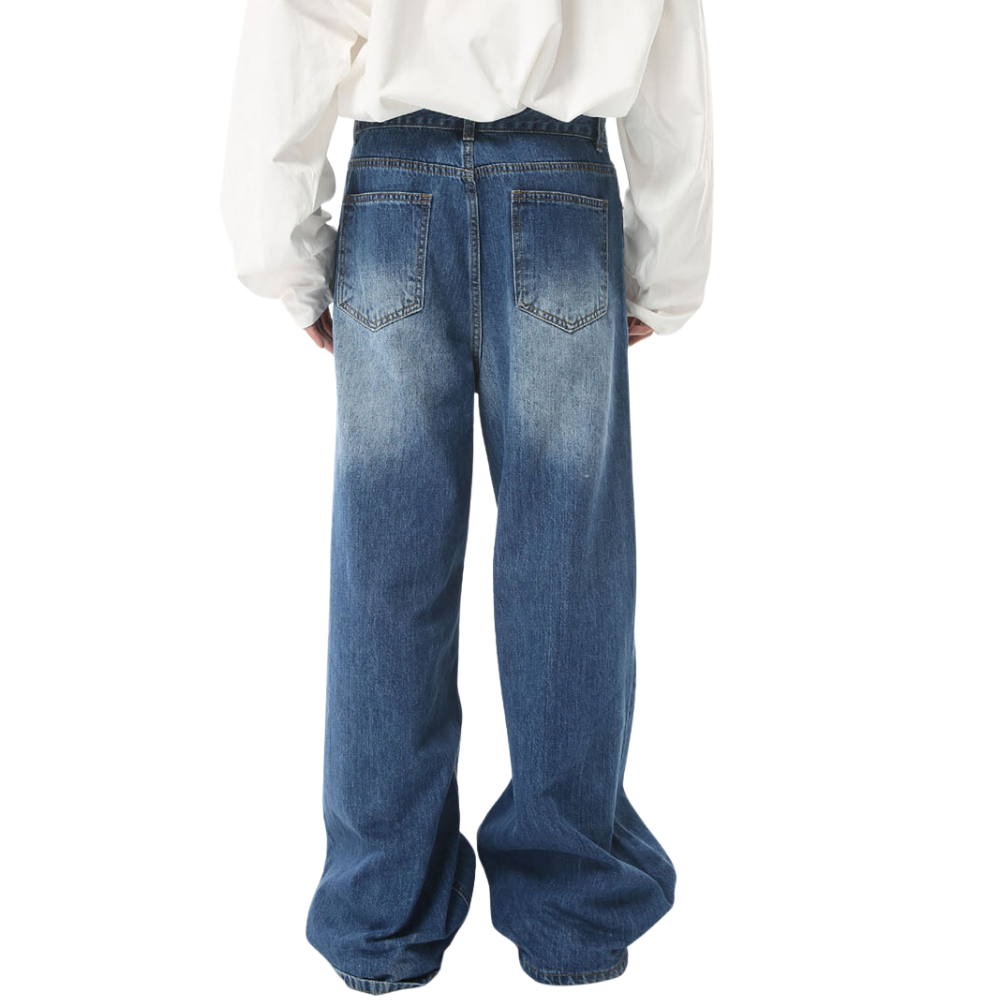 Vintage Loose Floor-Length Jeans