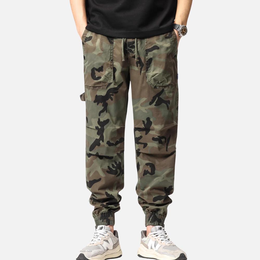 Retro Camouflage Cargo Pants