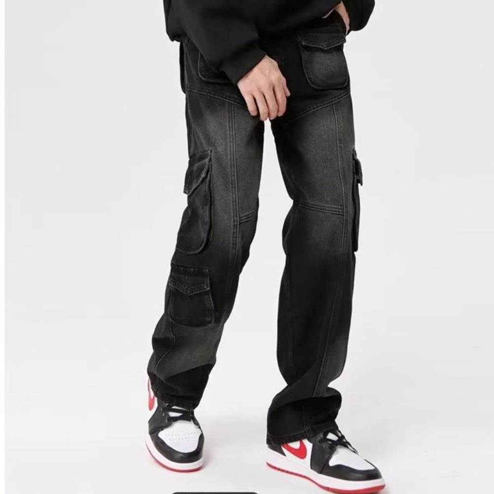 Black Street Pocket Jeans